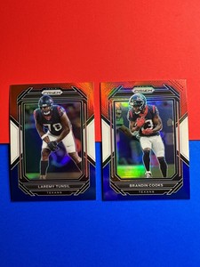 2022 Brandon Cooks & Laremy Tunsil Prizm Red White Blue Houston Texans  #116