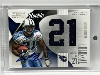 2009 Playoff National Treasures /50 JAVON RINGER Auto Rookie Game Worn Jersey 9 - Image 1 of 4