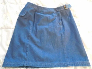 NWT TAGS Ladies Dark Blue Denim WESTBOUND Skirt, Size 14  REDUCED - Picture 1 of 6