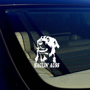 "Pegatina calcomanía blanca Haulin' Auss pastor australiano I Love My Rescue Dog 5" - Imagen 1 de 1