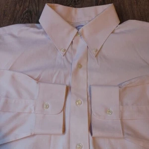 Brooks Brothers Shirt Mens 16.5 33 Large Classic Oxford Cotton Button Down OCBD - Picture 1 of 9
