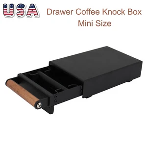 Cassetto Cassetta Caffè Knock Box Mini Dimensioni Casa Espresso Residuo Bussante Secchio - Foto 1 di 16