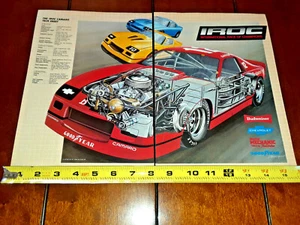 1986 CAMARO IROC Z  ORIGINAL 2 PAGE AD - Picture 1 of 12