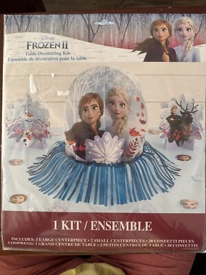 DISNEY FROZEN II Elsa Anna Olaf Party TABLE DECORATING KIT Centerpieces 23 pc - Image 1 of 2
