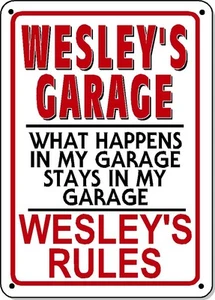 LETRERO DE GARAJE WESLEY - NOVEDAD Poliestireno GARAJE Hombre cueva - Imagen 1 de 1