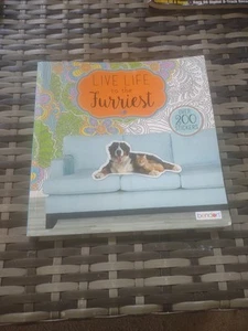 Used Live Life To The Furriest Coloring/ Sticker Book 10"x 10" Over 200 Stickers - Picture 1 of 18