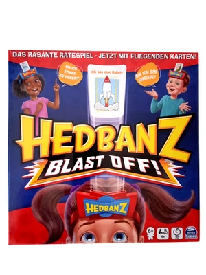 Spin Master 6063769 Hedbanz Blast Off Familienspiel Ratespiel Gesellschaftsspiel - Bild 1 von 2