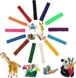 500 Pcs Wax Craft Sticks for Kids,13 Colors Wax String in Bulk,Reusable Molding - Picture 1 of 7