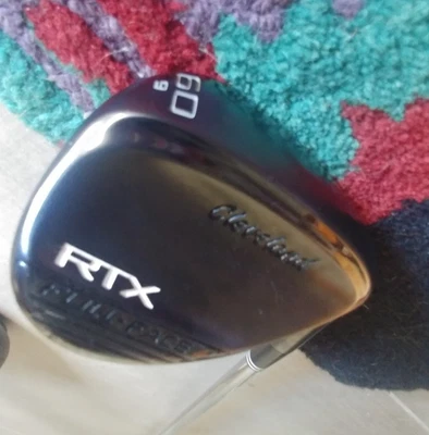 Cleveland RTX Full Face Black Satin Wedge Lob LW 60° Steel Wedge Flex Right 35.5 - Image 1 of 4