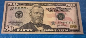 USA Star Banknote 50 Dollars 2004 Good Condition Circulated - Picture 1 of 2
