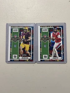 🔥 2025 Score Jaxson Dart und Cam Skattebo Rookie Karten Lot 2 🔥 - Bild 1 von 2