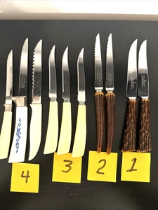 VTG Knife LOT of 10 mixed Westall Richardson Stainless Knife Bakelite Handles - Picture 1 of 11