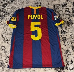 Nike FC Barcelona Puyol #5 2010 - 2011 Home Men’s Size XL Jersey - Picture 1 of 15