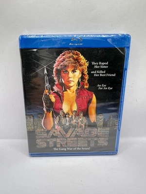 Savage Streets-Blu-ray (1984) Code Red NEW - Region Free OOP RARE - Image 1 of 2