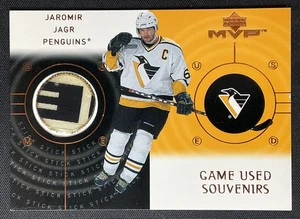 2000-01 UD MVP #GS-JJ Jaromir Jagr Pittsburgh Penguins GAME-USED STICK - Picture 1 of 2