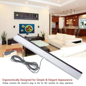 para Nintendo Wii y Wii U - Barra de sensores con cable infrarrojo IR receptor de movimiento herramienta EE. UU. - Imagen 1 de 7