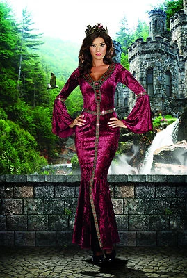 Sexy Adulto Halloween DreamGirl Ven a Camelot Renacimiento Feria Doncella Disfraz Foto 1 de 2