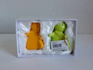 Colección MiLedi Caprichosa Salero y Pimentero Naranja y Verde Porcelana Italia - Imagen 1 de 12