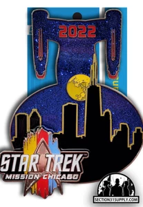 Pin Mega Glitter FanSets de Star Trek: Mission Chicago 2022 - Imagen 1 de 1