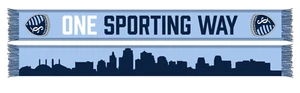 Sporting Kansas City SKC - One Sporting Way 2024 City Silhouette Fan Scarf - Picture 1 of 1