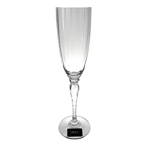 Mikasa Sektflöte Triviata Kristalloptik Glas Wirbelstiel - Bild 1 von 8