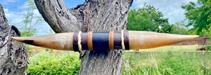 MOUNTED STEER BULL HORNS COW BOY HORN LONGHORNS 23 3/4" Tip to Tip LONG #35 - Picture 1 of 6
