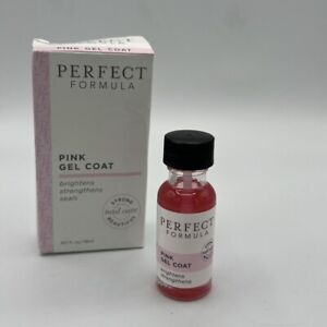 Perfect Formula Strengthens & Brightens Pink Gel Nail Polish 18ml New