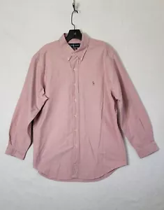 Ralph Lauren Classic Fit Men's 16 1/2 32/33 Pink Button Down Long Sleeve Shirt - Picture 1 of 10