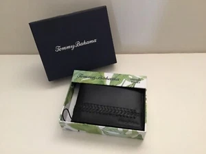 Tommy Bahama Wallet, Laced Details,Black Leather - Picture 1 of 4