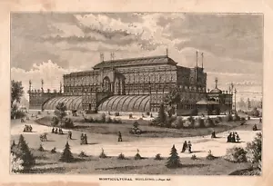 Gravur "Gartenbaugebäude" um 1900 - Bild 1 von 3