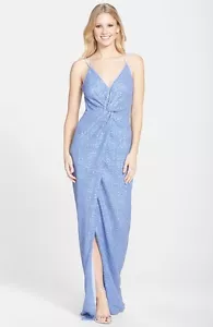 Abito Halston Heritage in tulle con paillettes (taglia 10) - Foto 1 di 2