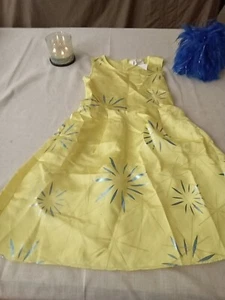 Disney's Inside Out Joy Mädchen Kostüm und Perücke Größe Small 4-6x Purim - Bild 1 von 7