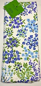 KATE SPADE ASCIUGAMANI CUCINA (2) FIORI BLU VERDE 17 X 28 100% COTONE NUOVI CON ETICHETTE - Foto 1 di 2