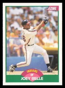 Tarjeta de béisbol 1989 Score Traded Joey Albert Belle novato #106T Cleveland Indians - Imagen 1 de 2