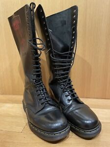 Dr. Marten's 20 Holes Knee High Lace Up Boots Made in UK Keanan Duffty US 11