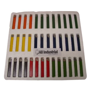 38 PIECE 3/8" PREMIUM C6 CARBIDE TIPPED LATHE TOOL BIT SET BRAZED SINGLE POINT - Picture 1 of 1