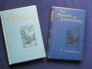 ARTHUR CONAN DOYLE ADVENTURES & MEMOIRS OF SHERLOCK HOLMES 1st Eds, 1st Issues - Picture 1 of 12