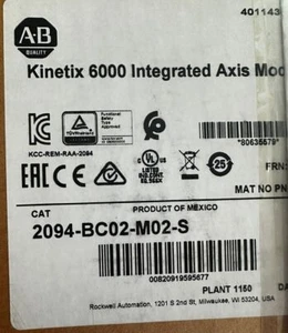 NUOVO AB 2094-BC02-M02-S /A Kinetix 6000 MODULO ASSI 2094BC02M02S AB - Foto 1 di 1