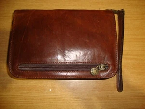 VEGA HOLSTER Brown Leather Case for Psion 5mx /5, 3mx/3 or similar size PDAs - Zdjęcie 1 z 5