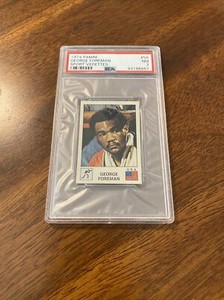 1974 PANINI SPORT VEDETTES #58 GEORGE FOREMAN PSA 7 2ND YEAR HIGH GRADE 🥊
