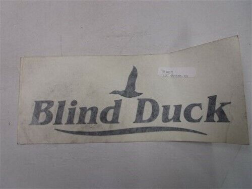 TRACKER GRIZZLY BLIND DUCK DECAL 80171 BLACK 7 5/8