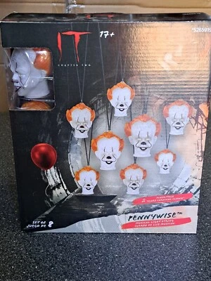 Halloween Penny Wise IT Juego de 8 Cuerdas Luces Payasos Musical Cadena de Luces Foto 1 de 3