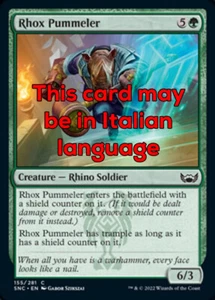 MTG RHOX PUMMELER FOIL EXC - RHOX ASSALTATORE 155 - SNC - MAGIC - Picture 1 of 1