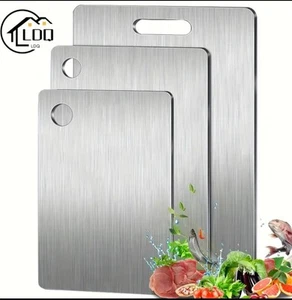 3pcs Stainless Steel Cutting Board Set | Anti bacterial | Multi-Size,Easy CLEAN - Picture 1 of 10