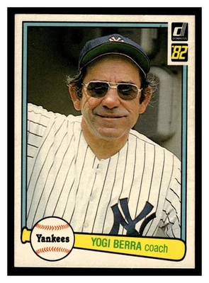 Yogi Berra #387 1982 Donruss New York Yankees Foto 1 de 2