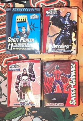 LOTE LE HEROCLIX 4 EN CAJA SCOTT PORTER FIRMADO PRECINTADO Foto 1 de 2