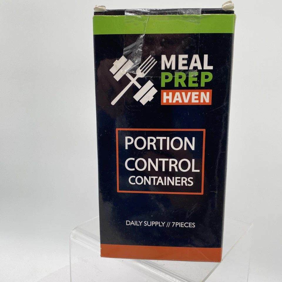 Nuevo kit de contenedor multicolor de control de porciones para preparación de comidas de 7 piezas con guía Foto 1 de 4