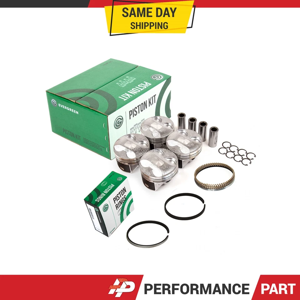 Pistões com anéis para 06-11 Honda Civic Si Acura CSX 2.0L K20Z2 K20Z3 - Imagem 1 de 4