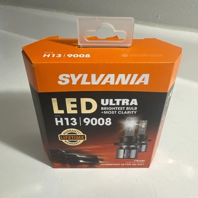 SYLVANIA H13 Ultra LED 2 Bulbs H13LEDHP.BX2 6000K BRAND NEW - Image 1 of 3