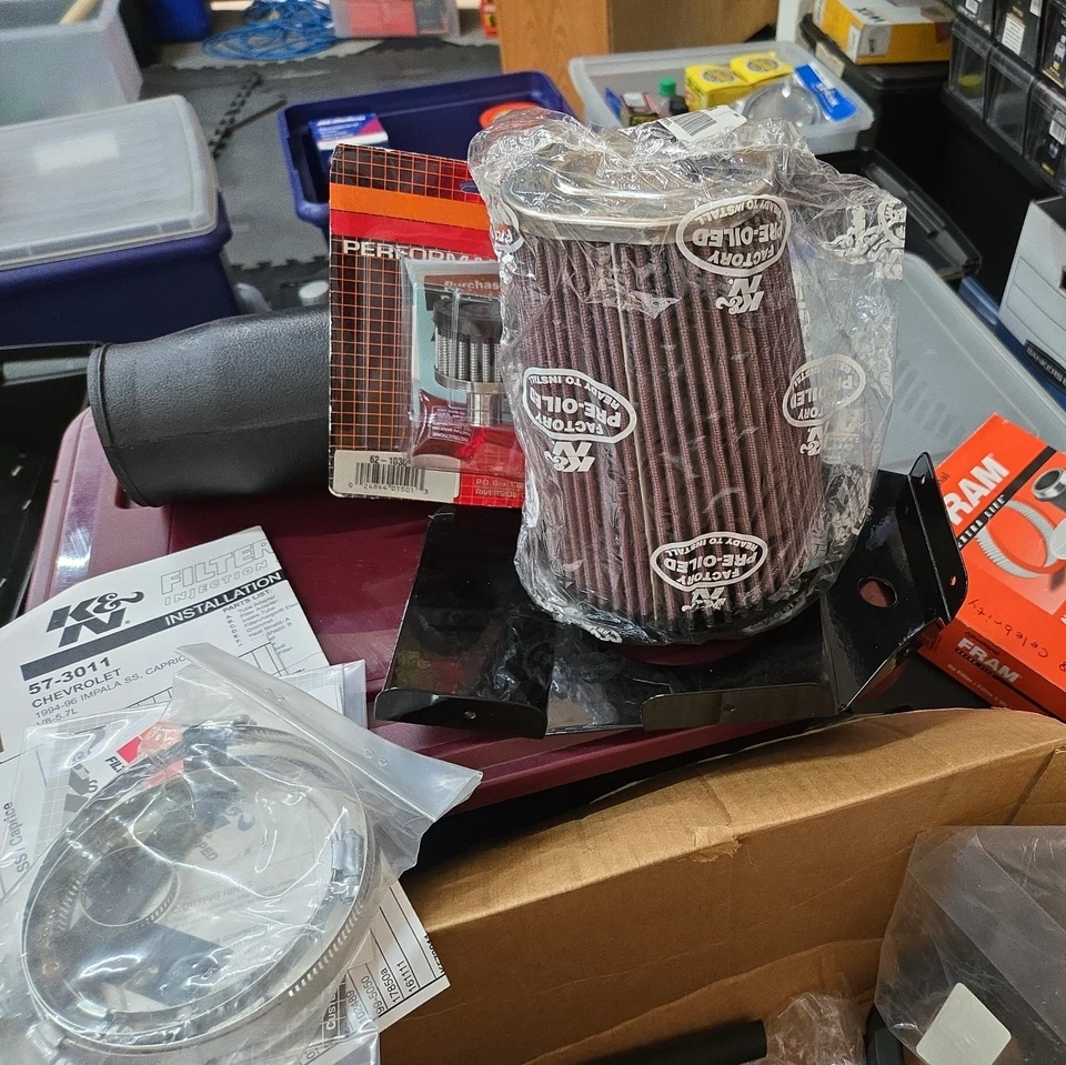 K&N 57-3011 Performance Cold Air Intake Kit Fits 94-96 Caprice Impala SS 5.7 V8 - Image 1 of 4